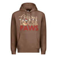 Chestnut Christmas Dogs Paws Premium Hoodie - Bettercallsaul