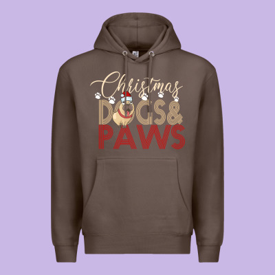 Christmas Dogs Paws Premium Hoodie Designed By Bettercallsaul