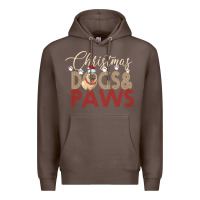 Coffee Christmas Dogs Paws Premium Hoodie - Bettercallsaul
