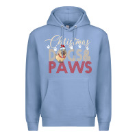 Colony Blue Christmas Dogs Paws Premium Hoodie - Bettercallsaul