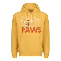 Mustard Christmas Dogs Paws Premium Hoodie - Bettercallsaul