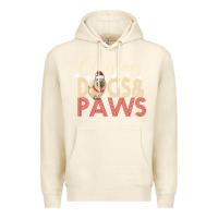 Sandshell Christmas Dogs Paws Premium Hoodie - Bettercallsaul