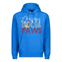 True Royal Christmas Dogs Paws Premium Hoodie - Bettercallsaul
