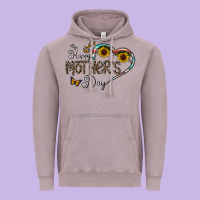 Happy Mother's Day Vintage Hoodie Designed By Cowhidedigitalart