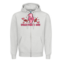 Dove Grey my first valentines day Zipper Hoodie - MaliasSmallBusiness