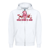 White my first valentines day Zipper Hoodie - MaliasSmallBusiness