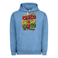Pigment Pebble Blue cinco cinco cinco de mayo Urban Hoodie - CowGirlArtShop