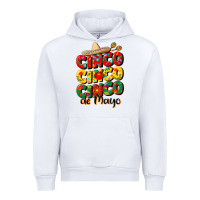 White cinco cinco cinco de mayo Urban Hoodie - CowGirlArtShop