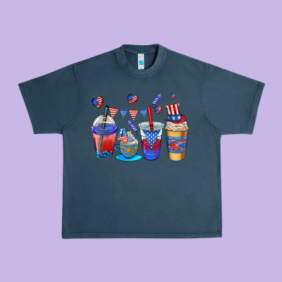 4th Of July Coffee Cups Urban Heavy Tee Designed By Adodesignshop