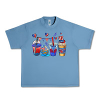Pebble Blue 4th of july coffee cups Urban Heavy Tee - AdoDesignShop