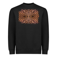 Black Old Western Leopard Frame Heavyweight Sweatshirt - Bettercallsaul