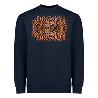 Navy Old Western Leopard Frame Heavyweight Sweatshirt - Bettercallsaul