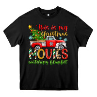 Black this is my christmas movies watching blanket Heavy Core Tee - Zillion Design Studio