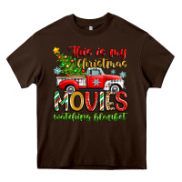 Chocolate Brown this is my christmas movies watching blanket Heavy Core Tee - Zillion Design Studio