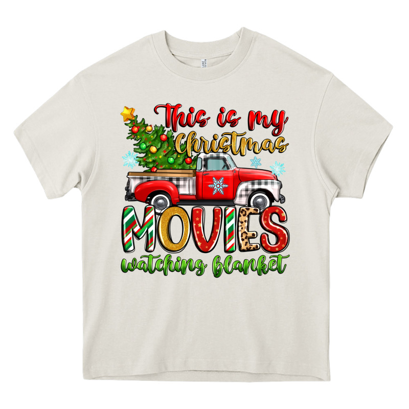 This Is My Christmas Movies Watching Blanket Heavy Core Tee by Zillion Design Studio | Teevron