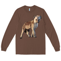 Chestnut Baby Hyena Illustrations Long Sleeve Tee - LillyAllenDesigns