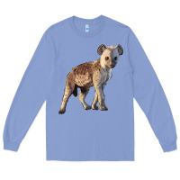Colony Blue Baby Hyena Illustrations Long Sleeve Tee - LillyAllenDesigns