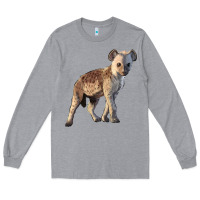 Heather Grey Baby Hyena Illustrations Long Sleeve Tee - LillyAllenDesigns