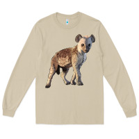 Mushroom Baby Hyena Illustrations Long Sleeve Tee - LillyAllenDesigns