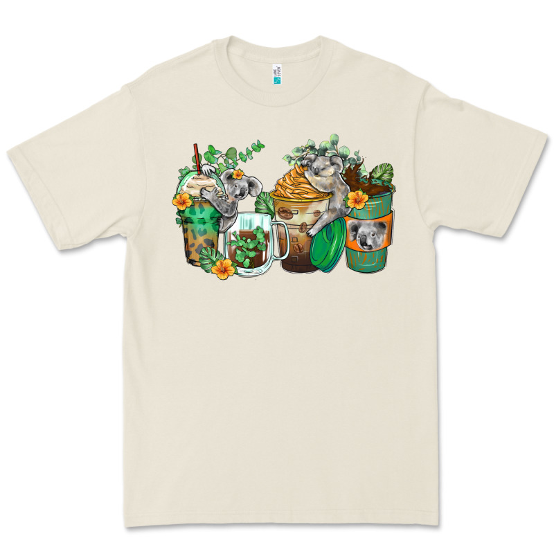 Koala Coffee Cups Premium Tee by Zillion Design Studio | Teevron