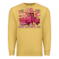 Antique Gold xo xo xo happy valentine's day truck Premium Sweatshirt - LillyAllenDesigns