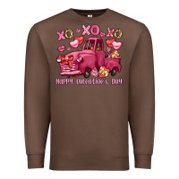 Chestnut xo xo xo happy valentine's day truck Premium Sweatshirt - LillyAllenDesigns