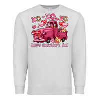 Dove Grey xo xo xo happy valentine's day truck Premium Sweatshirt - LillyAllenDesigns