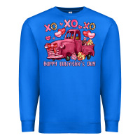 True Royal xo xo xo happy valentine's day truck Premium Sweatshirt - LillyAllenDesigns