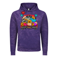 Cloud Purple western truck with heart Vintage Hoodie - HRA Design Shop