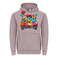 Vintage Zinc western truck with heart Vintage Hoodie - HRA Design Shop