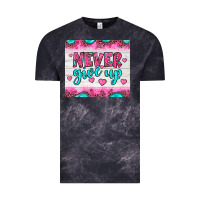 Cloud Black never give up Vintage Tee - JahusDesignShop