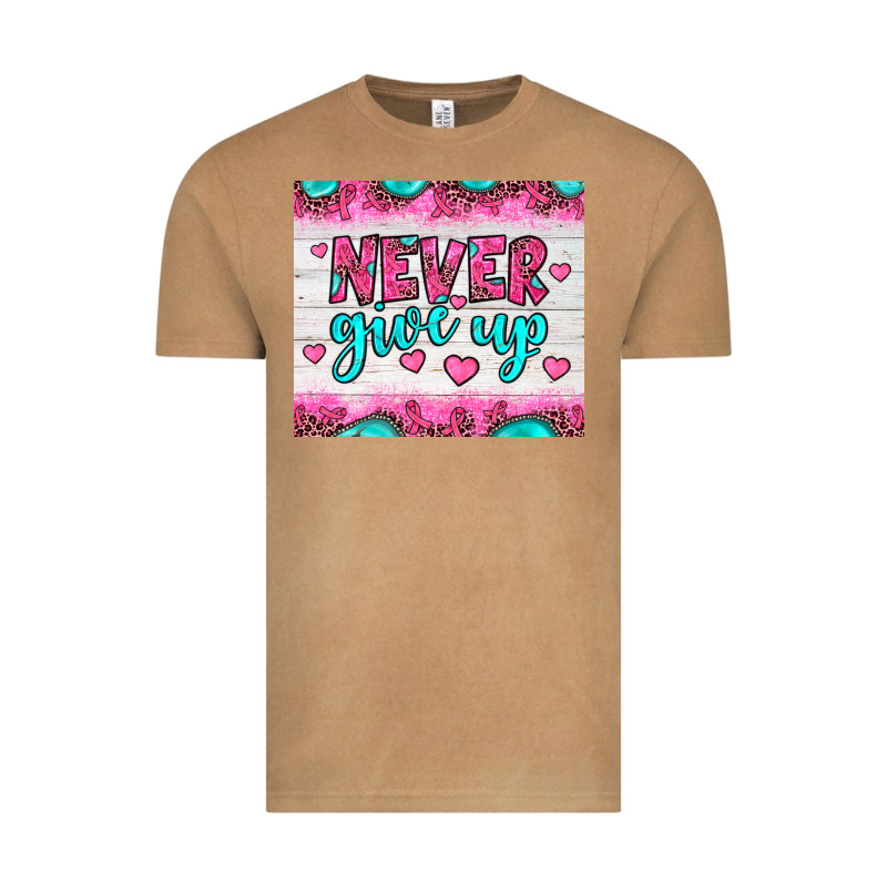 Never Give Up Vintage Tee by JahusDesignShop | Teevron