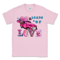 Bubblegum Pink loads of love wıth truck Classic Tee - AdoDesignShop