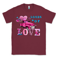 Burgundy loads of love wıth truck Classic Tee - AdoDesignShop