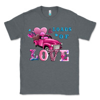 Charcoal Heather loads of love wıth truck Classic Tee - AdoDesignShop