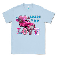Dusty Blue loads of love wıth truck Classic Tee - AdoDesignShop