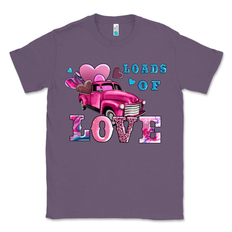 Loads Of Love Wıth Truck Classic Tee by AdoDesignShop | Teevron