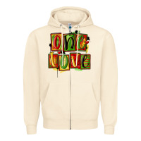 Sandshell one love juneteenth Zipper Hoodie - MaliasSmallBusiness