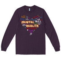 Plum mental health matters Long Sleeve Tee - JahusDesignShop