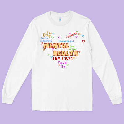 Mental Health Matters Long Sleeve Tee Designed By Jahusdesignshop
