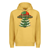 Antique Gold Ufo Christmas Pine Tree Premium Hoodie - Bettercallsaul