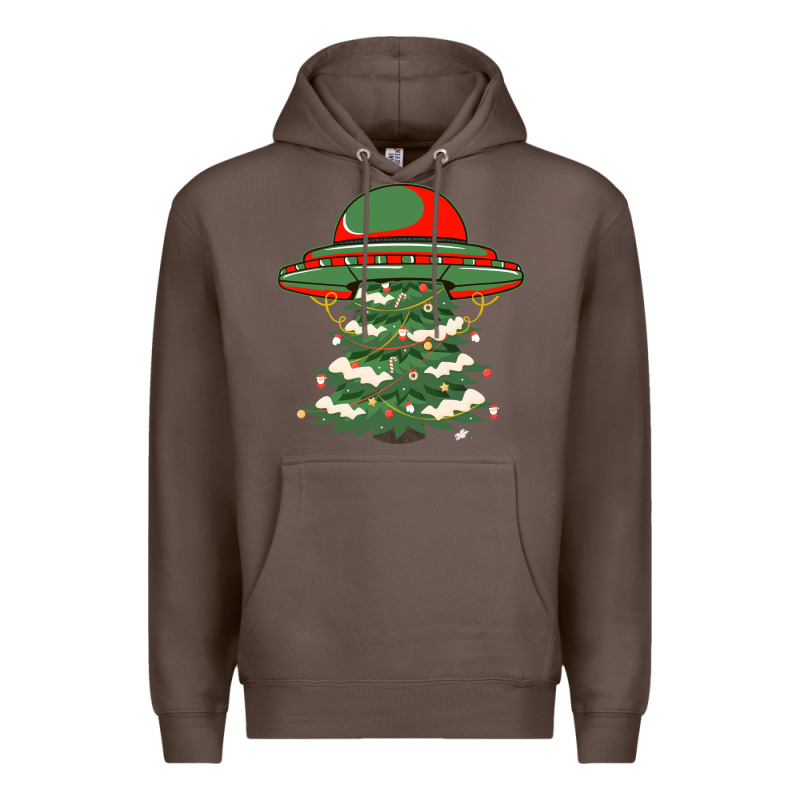 Ufo Christmas Pine Tree Premium Hoodie by Bettercallsaul | Teevron