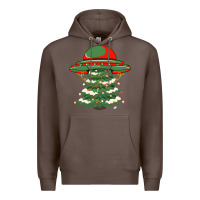 Coffee Ufo Christmas Pine Tree Premium Hoodie - Bettercallsaul