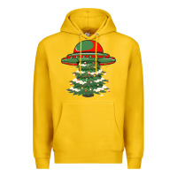 Lemon Ufo Christmas Pine Tree Premium Hoodie - Bettercallsaul