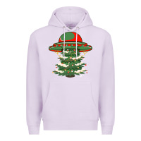 Lilac Ufo Christmas Pine Tree Premium Hoodie - Bettercallsaul
