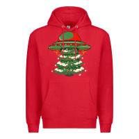 Red Ufo Christmas Pine Tree Premium Hoodie - Bettercallsaul