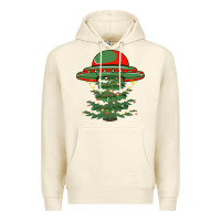 Sandshell Ufo Christmas Pine Tree Premium Hoodie - Bettercallsaul