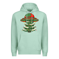 Seafoam Ufo Christmas Pine Tree Premium Hoodie - Bettercallsaul