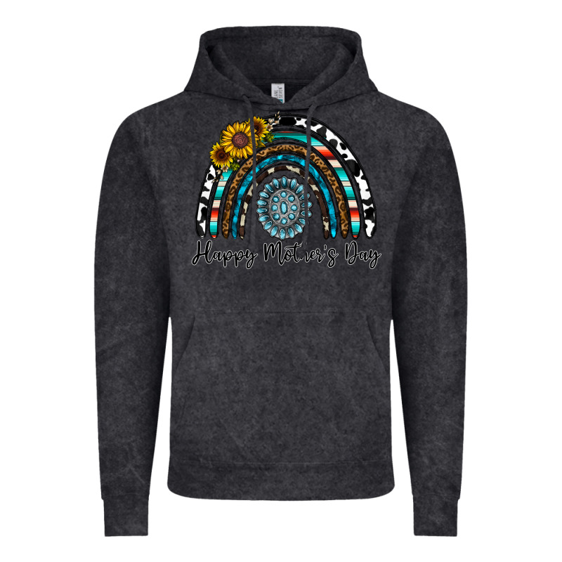 Happy Mother's Day Rainbow Vintage Hoodie by CowhideDigitalArt | Teevron