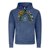 Vintage Denim happy mother's day rainbow Vintage Hoodie - CowhideDigitalArt